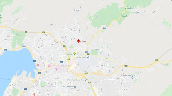 bornova yol tarifi ve bornova haritasi ve bornovaya nasil gidilir